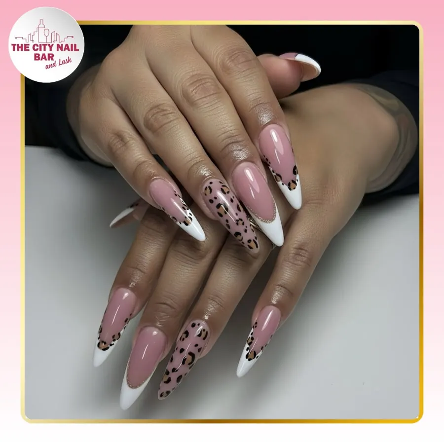 Nail art finished at The City Nail Bar and Lash