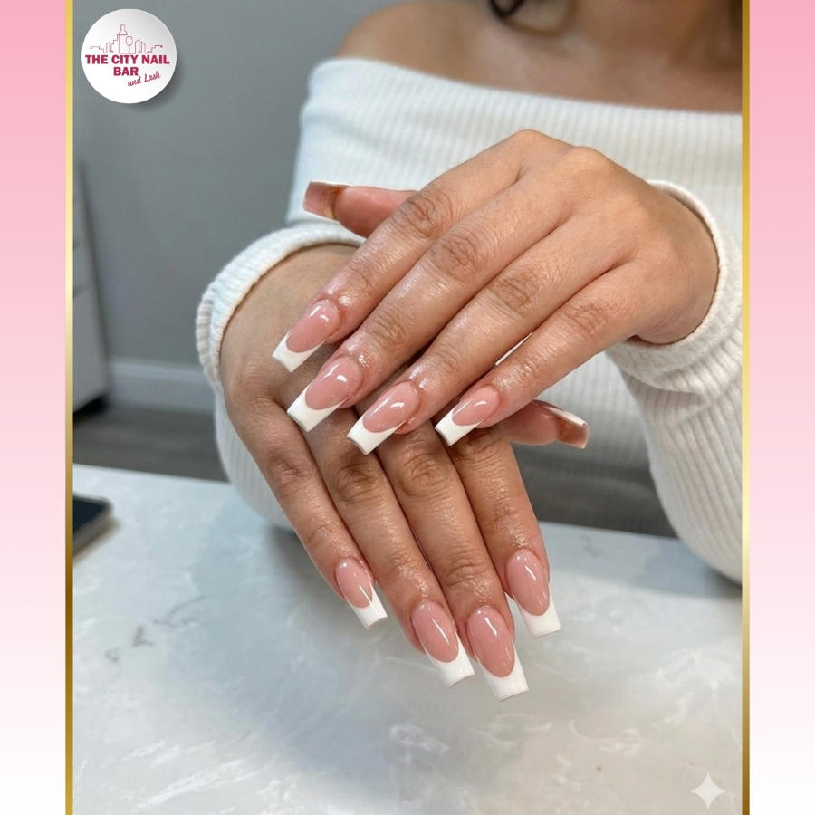 Nail art finished at The City Nail Bar and Lash
