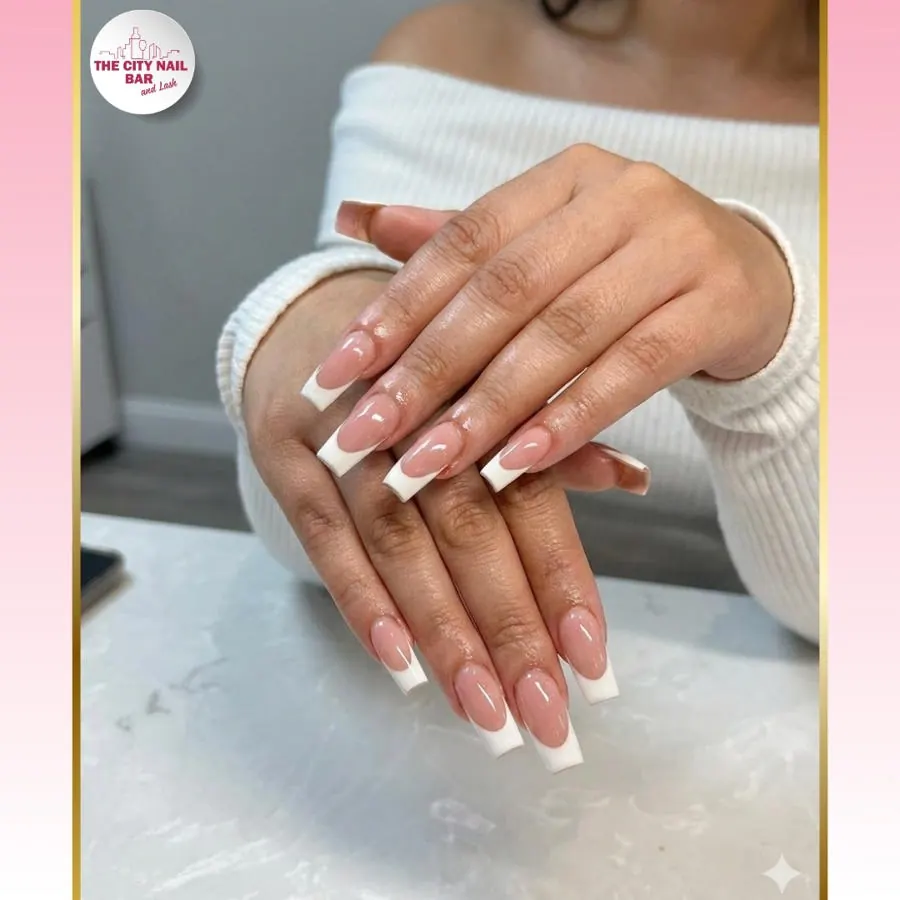 Nail art finished at The City Nail Bar and Lash